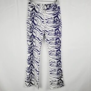 Shein Allover Print Retro Flared High-Rise Pants SALE